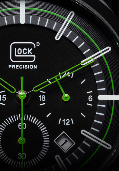 Glock Limited Edition Precision 35th Anniversary Titanium Solar Chronograph Watch GWC0001
