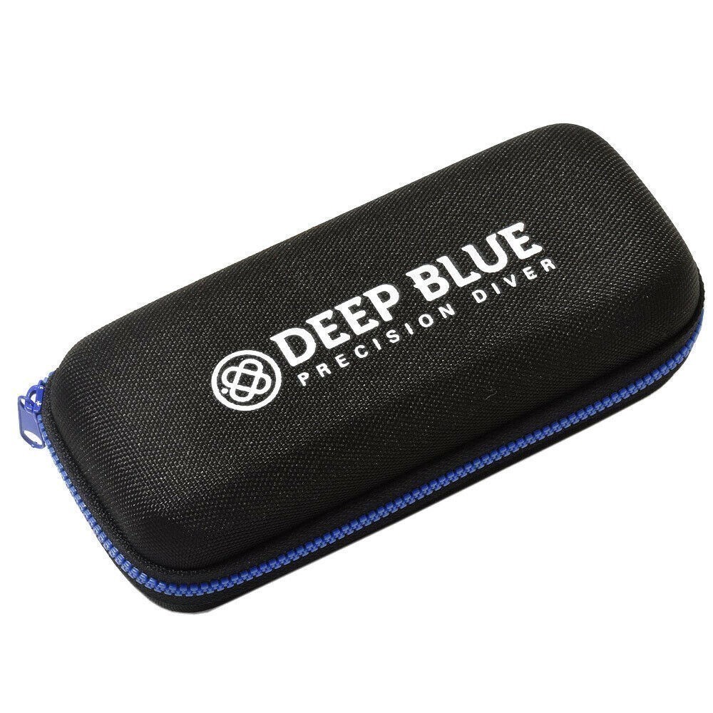 Deep Blue Master 1000 II 44mm Automatic Diver Watch Black Bezel/Slate Grey Blue Sunray Dial/Green Silicone Band