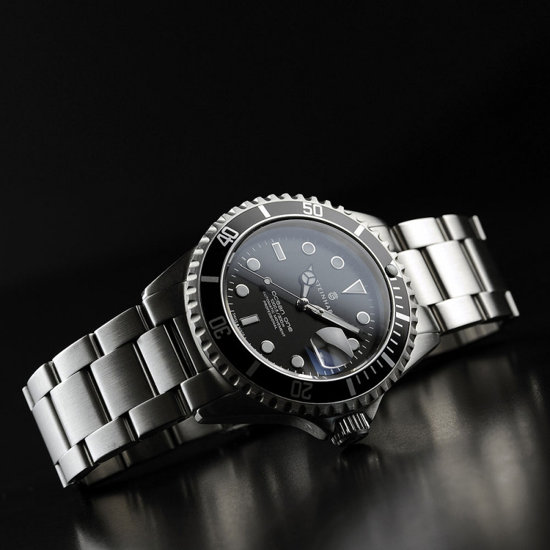 Steinhart Ocean One BLACK Automatic Men's Diver Watch Black Bezel / Black Dial 103-0903