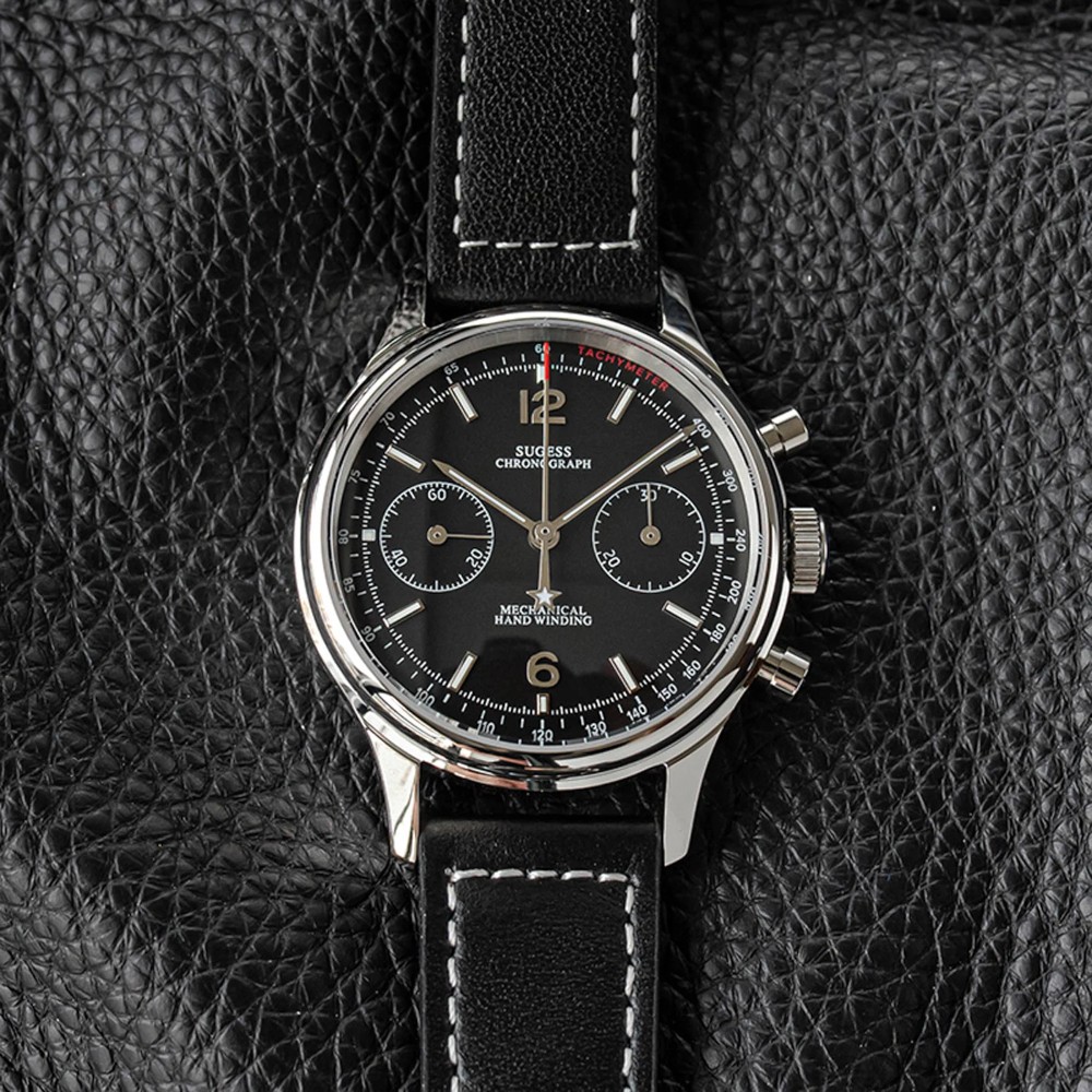 Sugess Chrono Heritage SUPAN003GN/SN V2 38mm WR50 Men Watch Manual 387B-1963