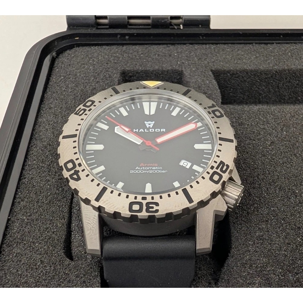 Haldor Armis 2000m HHC 42 mm Swiss Men's Diver Watch ETA 2824-2 Stainless Steel 316L bezel